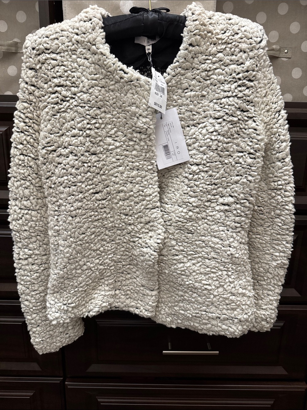 IRO Women’s Cream Sherpa Jacket